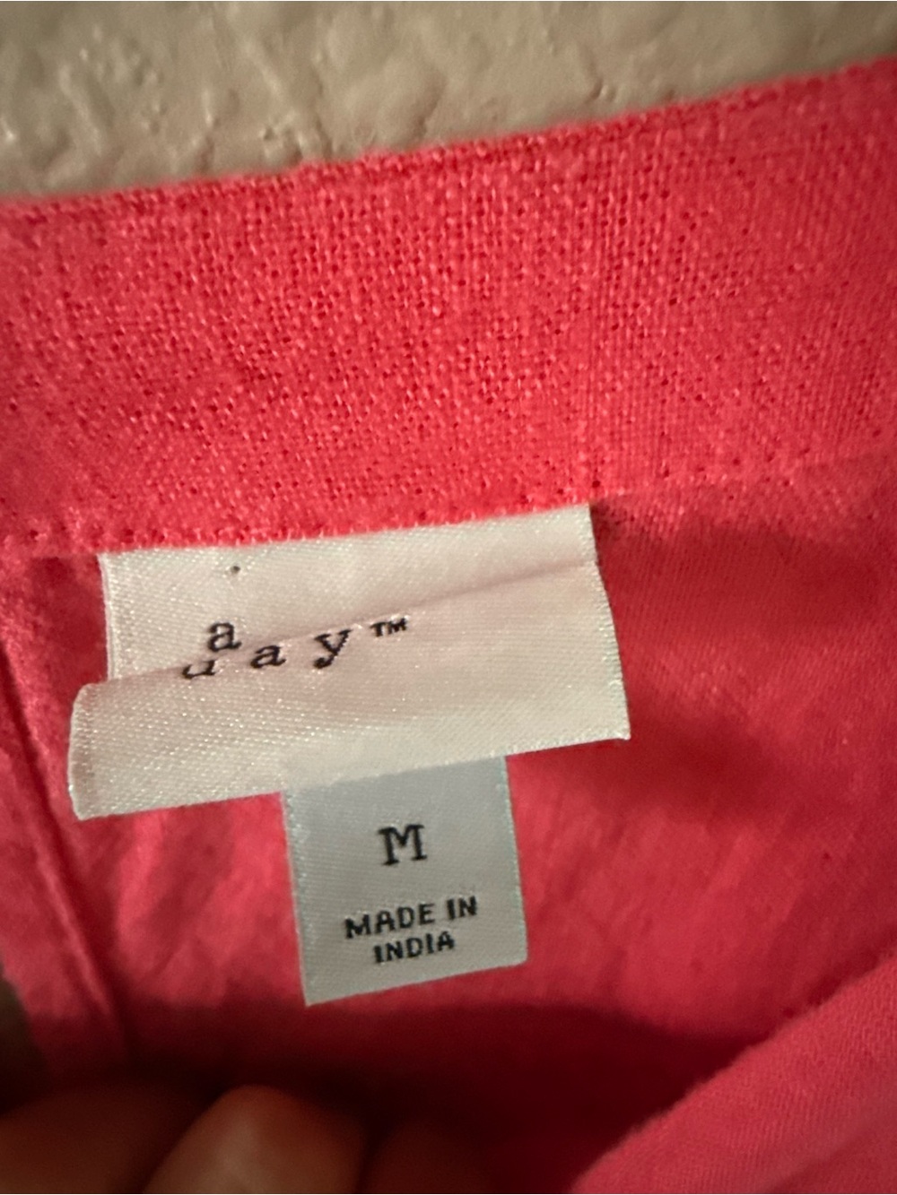 a new day Linen-Blend Coral Sleeveless Mini Dress - Picture 3 of 7